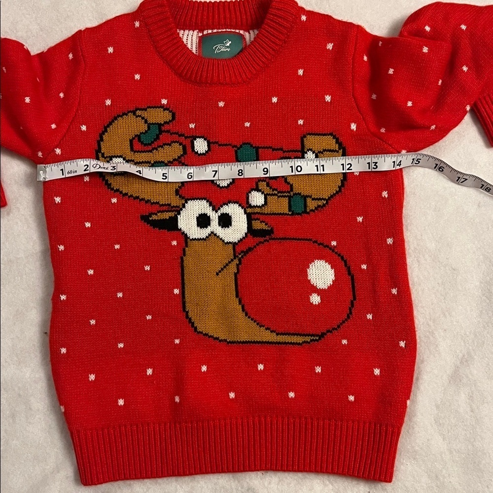 Tstars Ugly Christmas Sweate Girls/Boys Santa Claws Holiday Sweater Sz 5 - Picture 4 of 8
